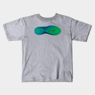 Trail Runner - Green/Blue Kids T-Shirt